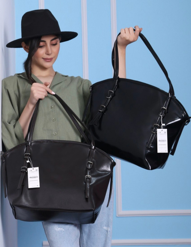 کیف سایز بزرگ زارا دوبند سگک دار