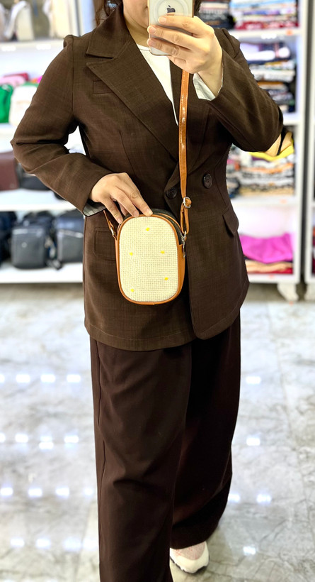 کیف پاسپورتی موبایلی کنفی طرح بابونه