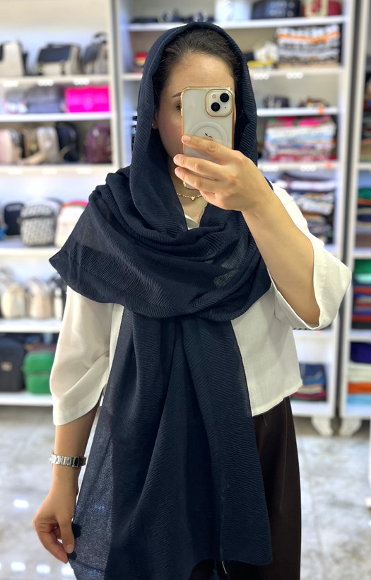 شال پلیسه تابستونی نخ پنبه