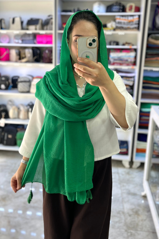 شال پلیسه تابستونی نخ پنبه