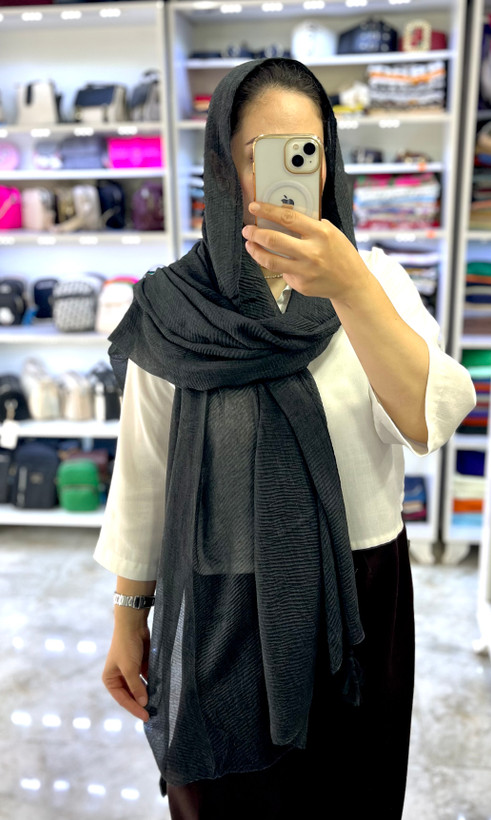 شال پلیسه تابستونی نخ پنبه