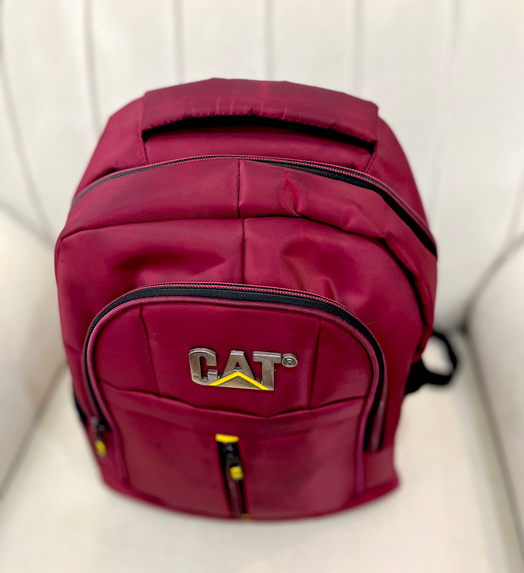 کوله اسپرت CAT رنگ آلبالویی